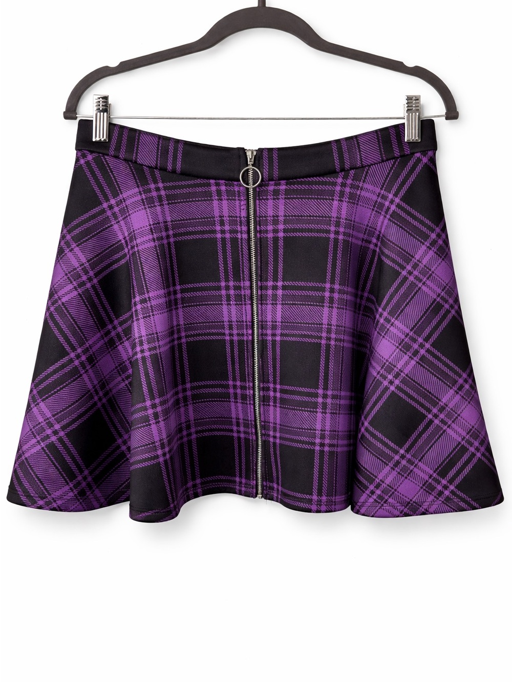 Hot Topic Grunge Plaid Circle Skirt w/ Pockets Y2K Alt Goth Punk Large Punk
